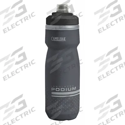 CAMELBAK Water Bottle: 21 oz Capacity, Black, Polypropylene, BPA-Free, 9 3/8 in Overall Ht - Insulated Plastic Squeeze Bottles