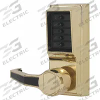 KABA SIMPLEX Mechanical Push Button Lockset: ADA Compliant, Brass (MPN LL1011-03-41). Key specifications — Product Type: Mechanical Push Button Lockset; Manufacturer Part Number: LL1011-03-41; Key Override Options: None.