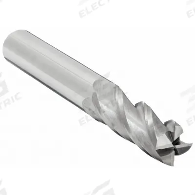 CLEVELAND Square End Mill: Carbide, 4 Flute, 1/4" Mill Dia, 1-1/8" LOC, 3" OAL (MPN C61854) - Carbide Square End Mills for Aluminum
