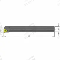 ULTRA-DEX USA Indexable Thread Turning Tool Holder: A16R LSER3 (MPN 957-000-132). Key specifications — attr257292: A16R LSER3.