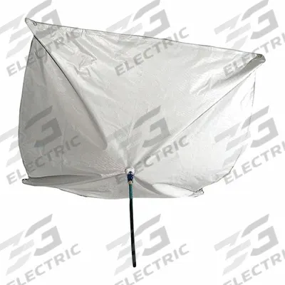 PIG Leak Diverter Tarp: 2 1/2 ft Lg, 2 1/2 ft Wd, Straps Leak Diverter Mounting - Under the Ceiling Leak Diverters