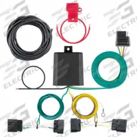 CURT Automotive Electrical Plug: 4-Way Flat, IP67, Black (MPN 56336)