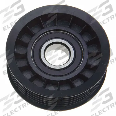 GATES Idler Pulley: Idler Pulley, 38008, Ribbed, Light Duty, 21/32 in Inside Dia - Ribbed V-Belt Idler Pulleys for Vehicles