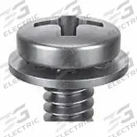 SEMS Screw: Internal Tooth, M6x1.00 Thread Size, 16 mm Lg, Stainless Steel, Passivated, Pan, 10 PK (MPN 1-MPI-6-16). Key specifications — Drive Size: #3.