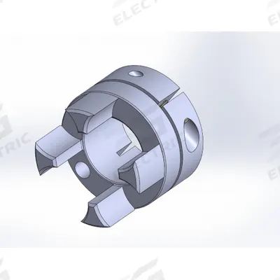 RULAND MANUFACTURING Jaw Coupling Hub: MJC70 Coupling Size, 69.9 mm Outside Dia, Metric - Zero-Backlash Curved Jaw Coupling Hubs