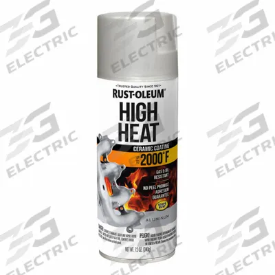 RUST-OLEUM Spray Paint: Exterior, Automotive Parts, Solvent, Silicone, Metal, Smooth - High Heat Enamels