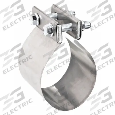 NICKSON EXHAUST SOLUTIONS Exhaust Clamp: Band Clamp, 2 in Compatible Pipe Dia - Max - Band Muffler Clamps
