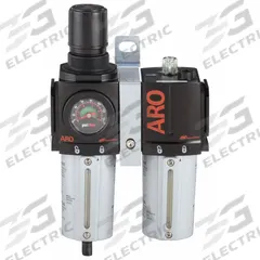 ARO Filter/Regulator/Lubricator: 3/4 in NPT, 142 cfm, 250 psi Max Op Pressure, 5 micron, 2000 Series (MPN C38351-610). Key specifications — attr109588: 2000; attr109524: ARO.