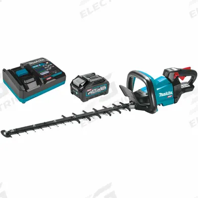 MAKITA Battery-Powered Hedge Trimmer Kit: XGT Platform, 3/8 in Cutting Wd, 24 in Blade Lg - Battery-Powered Standard Hedge Trimmers