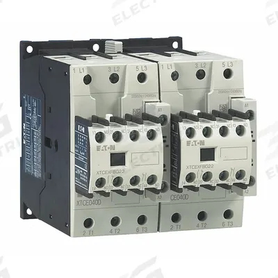 EATON Magnetic Contactor: Reversing, 3 Poles, 3NO Contacts, 50 A - Reversing IEC Contactors