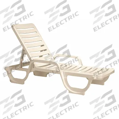 GROSFILLEX Chaise Lounge: Sand, Resin, Sand, 2 Chairs, 12 in Chair Ht, 27 in Chair Wd - Lounge Chairs