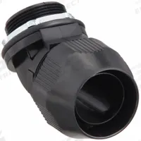 Liquid-Tight Conduit Fitting: Plastic, 1 1/2 in Trade Size, Insulated, 45° Elbow (MPN LT4150P). Key specifications — Insulated: Insulated; Box Connection: 1-1/2 in MNPT; Hazardous Location Rating: Class I, Division 2; Brand: THOMAS & BETTS.