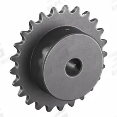 TSUBAKI Single Strand Sprocket: 35, For 3/8 in Chain Pitch, 1/2 in Bore Dia, 25 Teeth, Steel (MPN 35B25F-1/2). Key specifications — Brand: TSUBAKI.