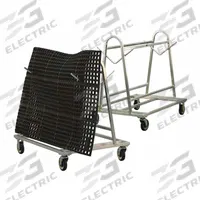 NEW AGE Mat Rack: 500 lb Max Load Capacity, 40 in Overall Ht, 41 1/4 in Overall Wd, Aluminum (MPN 99360). Key specifications — Product Type: Mat Rack; Caster Type: (2) Swivel w/Brake; Brand: NEW AGE; Material: Aluminum; NSF Certified: No.