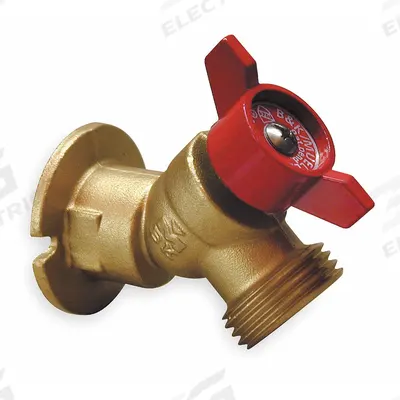 APPROVED VENDOR Angle Sillcock: Quarter-Turn, Brass, Brass, Aluminum - Sillcocks