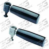ELESA Hand Knob: SS, Phenolic Knob, M6 Thread, 87 mm Overall Lg (MPN 27711). Key specifications — Brand: ELESA; Color: Black.