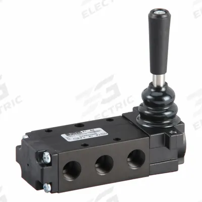 Parker Manual Air Control Valve: DirectAir 4, Four-Way / Three-Position, Lever - Parker Directair 4 Series Manual Air Control Valves