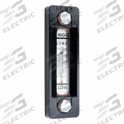 LENZ Oil Level Gauge: 7 in Body Ht, 1/2"-13, 5 in Mounting Centers - Oil Level Gauges for Unpressurized Tanks