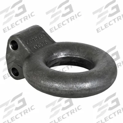 BUYERS PRODUCTS Tow Eye: 25,000 lb Gross Towing Wt Capacity, 6 1/4 in Ring Dia - Lunette Rings