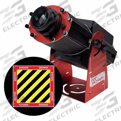 LASERGLOW TECHNOLOGIES Fixed Image Projector: Projector, Lens and Image Template - LED Projectors with Image Disks