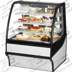 TRUE REFRIGERATION Refrigerated Merchandiser: 49 1/8 in x 36 1/4 in x 39 in, White, Curved Glass (MPN TDM-R-36-GE/GE-W-W). Key specifications — attr1277723: TRUE REFRIGERATION; attr1277683: R-290; attr1277691: No; attr1277694: White; attr1280716: Curved Glass; attr1280729: TDM.