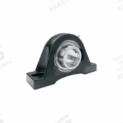 TIMKEN Pillow Block Bearing: 1 3/8 in Bore, Cast Iron, Set Screws, 1 13/16 in Shaft Ht, Shroud (MPN YAK 1-3/8 SGT). Key specifications — Brand: TIMKEN; Maximum Speed: 5000 RPM Grease; Mounting Bolt Size: 1/2 in; System of Measurement: Inch.