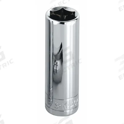 SK PROFESSIONAL TOOLS Socket: Metric, 1/2 in Drive Size, 17 mm Socket Size, 12-Point, Deep - 1/2" Drive Hand Sockets
