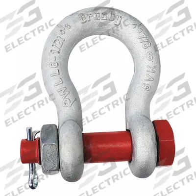 CROSBY Anchor Shackle: Anchor Shackle, 13,000 lb Working Load Limit, 1 7/16 in Wd Between Eyes - Anchor Shackles for Lifting