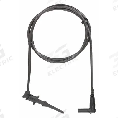 APPROVED VENDOR Test Leads: CAT II 300V, Hook Clip, Right Shrouded Plug - Test Leads with Clips