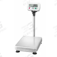 A&D WEIGHING Food Scale: 20 7/8 in Weighing Surface Dp, 15 3/8 in Weighing Surface Wd, LCD (MPN SC-150KAL). Key specifications — Connection Ports: RS-232C; Readability: 0.05 lb/0.02 kg; Brand: A&D WEIGHING; IP Rating: IP68.