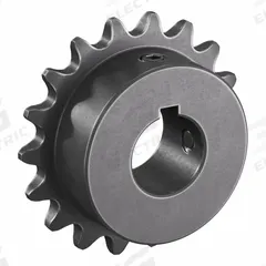 TSUBAKI Single Strand Sprocket: 35, For 3/8 in Chain Pitch, 3/4 in Bore Dia, 18 Teeth, Steel (MPN 35B18F-3/4). Key specifications — Brand: TSUBAKI.