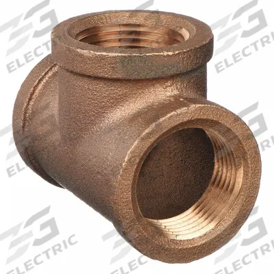 APPROVED VENDOR Metal Pipe Tee: Tee, 1/2 in x 1/2 in x 1/2 in, Brass - Low-Pressure Threaded Pipe Fittings