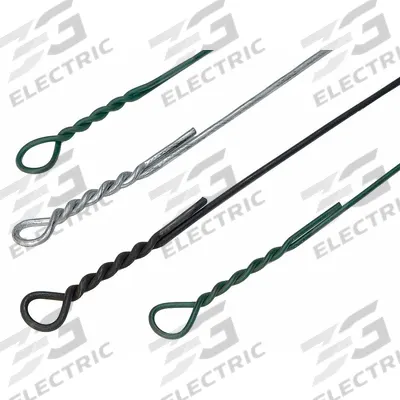 ACCENT WIRE PRODUCTS Bale Ties: Painted, Painted, 13 ga Wire Gauge, 0.092 in Wire Dia, Steel - Single-Loop Wire Ties