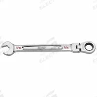 MILWAUKEE Combination Wrench: Chrome Vanadium Steel, Chrome, 9/16 in Head Size, 1/4 in Overall Lg (MPN 45-96-9815). Key specifications — attr309600: 9/16 in; attr309611: Chrome; attr309610: Chrome Vanadium Steel; attr309604: No; attr309612: No; attr309613: No; attr309615: Yes; attr324932: MILWAUKEE.