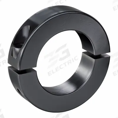 RULAND MANUFACTURING Shaft Collar: 2-Piece, Metric with Inch Bore, Round, Clamp-On - Steel Shaft Collars