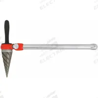 RIDGID Spiral Ratchet Pipe Reamer: Plastic/Sheet Metal, 2 in Max Pipe Size, 1/4 in Min Pipe Size (MPN 34955). Key specifications — attr380210: Plastic; attr380209: RIDGID.