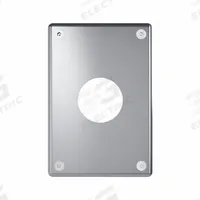 LEGRAND Wall Plate: Single Circular Opening, 1 Gang, Silver, Jumbo Size (MPN WSP61N911PS). Key specifications — Brand: LEGRAND; Material: Stainless Steel; Includes: Torx Security Screws.