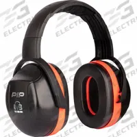PIP Passive Earmuff: Over-the-Head Earmuff, Passive, 29 dB NRR, Dielectric, Foam, Black/Red, 1 PR (MPN 263-V3HB). Key specifications — attr114035: Adjustable Headband; attr114012: PIP; attr114053: Rigid; attr114052: Yes; attr114031: Yes; attr114015: Thermoplastic; attr114029: Foam; attr114048: V3™.