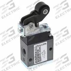 AVENTICS Manual Air Control Valve: CD04, Roller, Three-Way / Two-Position, Die Cast Zinc, Spool (MPN 5634010100). Key specifications — attr1078735: Die Cast Zinc; attr1078776: Spool; attr1078772: Normally Open/Normally Closed; attr1078762: Manual Air Control Valve.