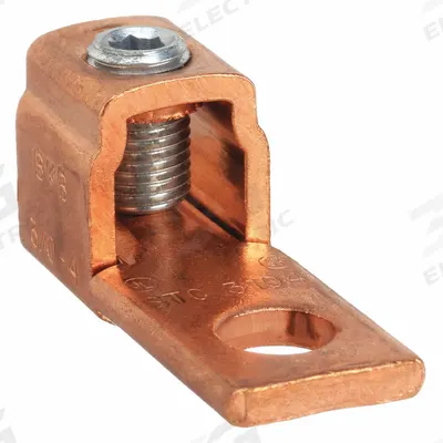 BLACKBURN Wire Connector: 4 AWG – 3/0 AWG Wire Sizes, 13/32 in Stud Size - Straight Mechanical Lugs