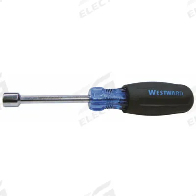 WESTWARD Hollow Round Shank Nut Driver: Straight, Metric, Without Magnetized Tip - Standard Nut Drivers