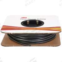 3M Heat Shrink Tubing: 0.19 in I.D. Before Shrinking, 0.09 in I.D. After Shrinking, 100 ft Lg, Black (MPN FP301-3/16-100'-BLACK-SPOOL). Key specifications — Color: Black; Brand: 3M.
