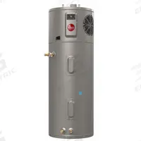 RHEEM Electric Tank Water Heater: 208 to 240V, 65 gal, 5,000 W, Single Phase, 81.1 in Ht (MPN PROPH65 T2 RH400-30). Key specifications — Phase: Single; Brand: RHEEM; Maximum Recovery Flow Rate: 27 gph @ 90°F.
