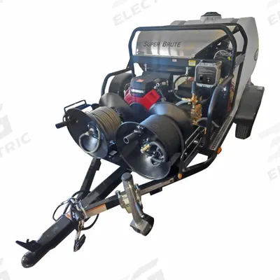 SIMPSON Gas-Powered Pressure Washer: Trailer Pressure Washer, Hot, Cart, Heavy Duty - Hot Water Pressure Washers