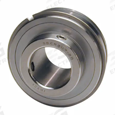 IPTCI BEARINGS Set Screw Ball Bearing Inserts: SSER 205-14, 7/8 in Bore, 2 3/64 in OD - Food-Grade Cylindrical Insert Bearings