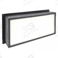 GRAINGER Minipleat Air Filter: 12 in x 24 in x 6 in, Synthetic, Plastic, Single Header, MERV 11 (MPN 33NR93). Key specifications — Brand: GRAINGER; Frame or Header Material: Plastic; Media Material: Synthetic.