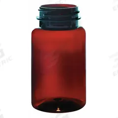 QORPAK Packer Bottle: PET, 250 mL, 8.5 fl oz, Amber, 45-400 mm, No Closure, No Closure, Sampling (MPN PLA-06569). Key specifications — Brand: QORPAK; Graduated: No; Body Color: Amber.