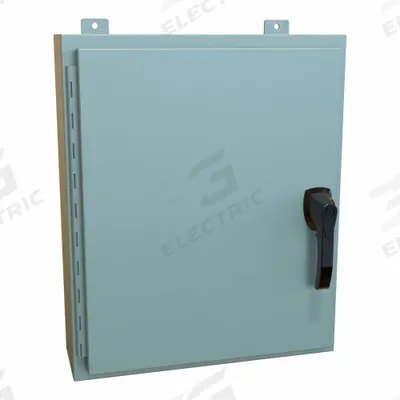 HAMMOND Enclosure: Steel, 24 in x 20 in x 6 in, NEMA 12/13/3R/4, Solid Cover - Steel Washdown Enclosures