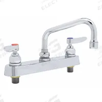 T&S BRASS Low Arc Laundry Sink Faucet: Centerset, Deck, Brass, 2.2 gpm Flow Rate, 2 Mounting Holes (MPN B-1120). Key specifications — Brand: T&S BRASS.