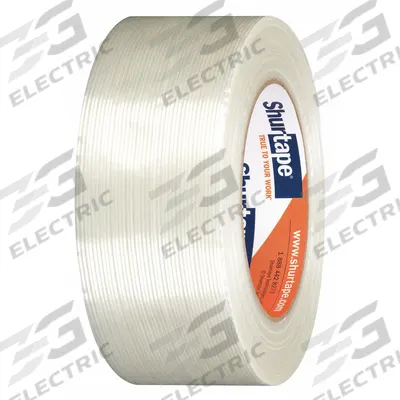 SHURTAPE Strapping Tape: 5.2 mil Tape Thick, 2 in x 180 ft, White - Medium-Duty Strapping Tape